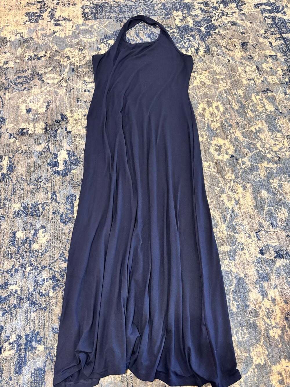 Unbranded Halter Maxi Dress Size XL Navy Blue